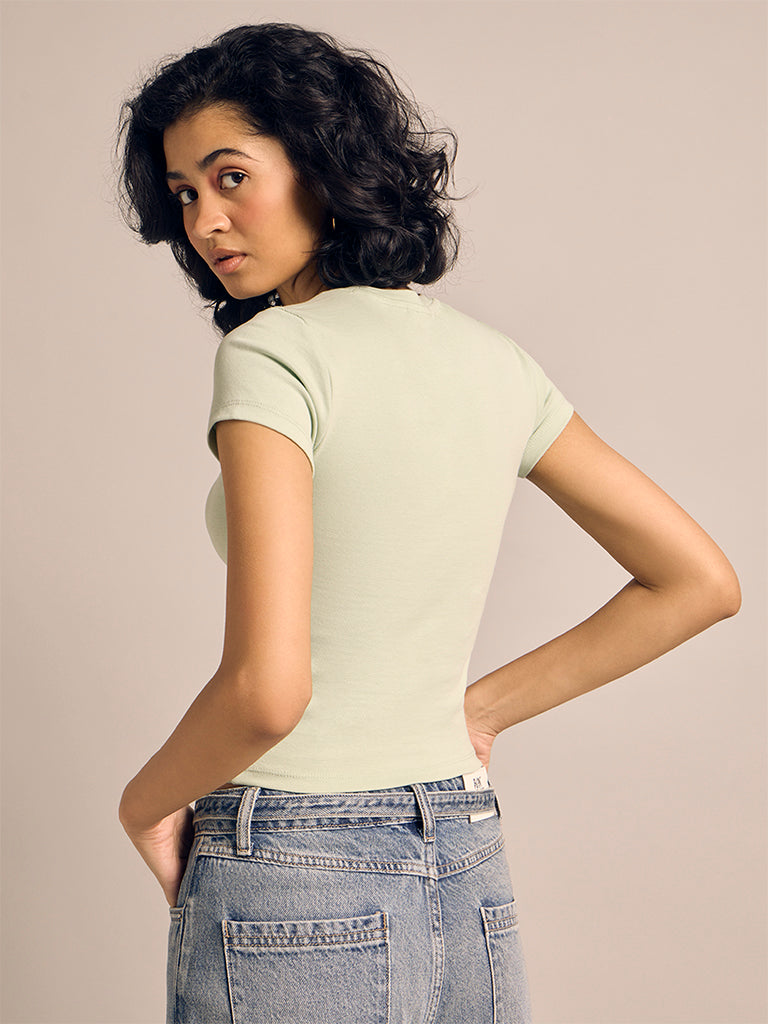 Printed Fitted T-Shirt