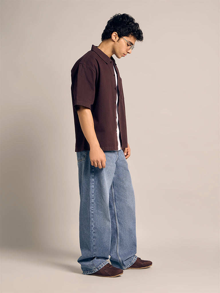 Solid Relaxed-Fit Shirt