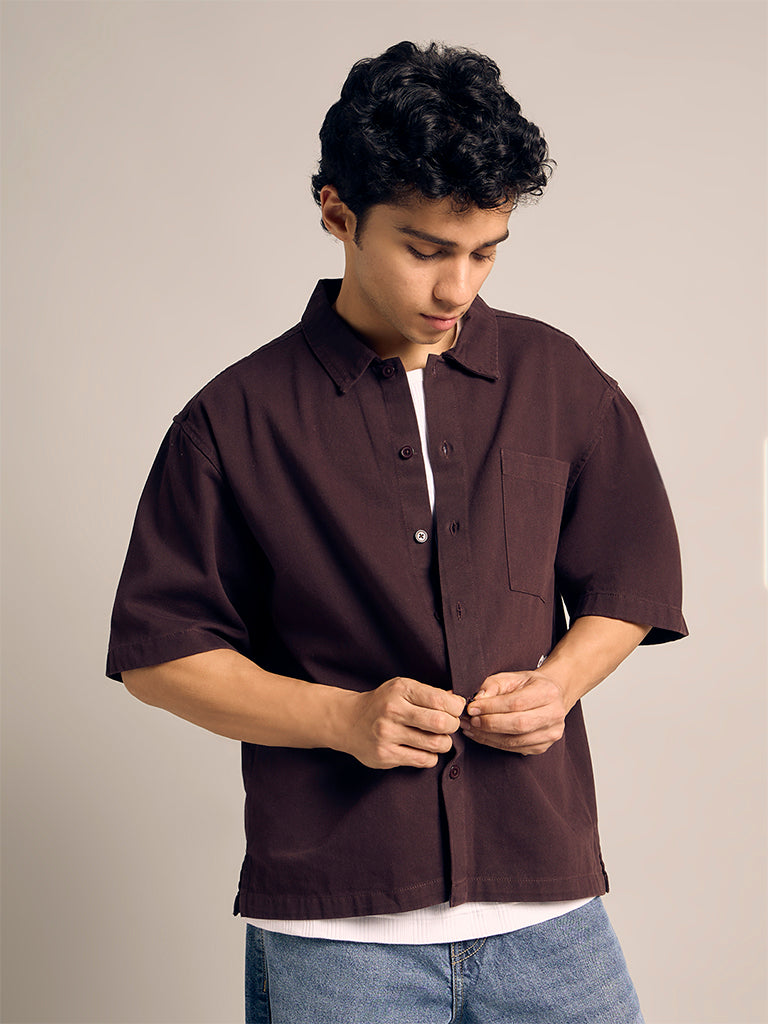 Solid Relaxed-Fit Shirt