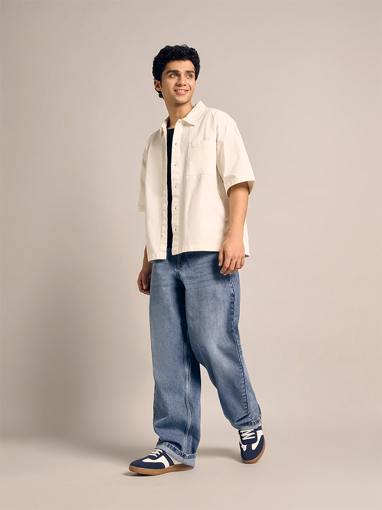 Solid Relaxed-Fit Shirt