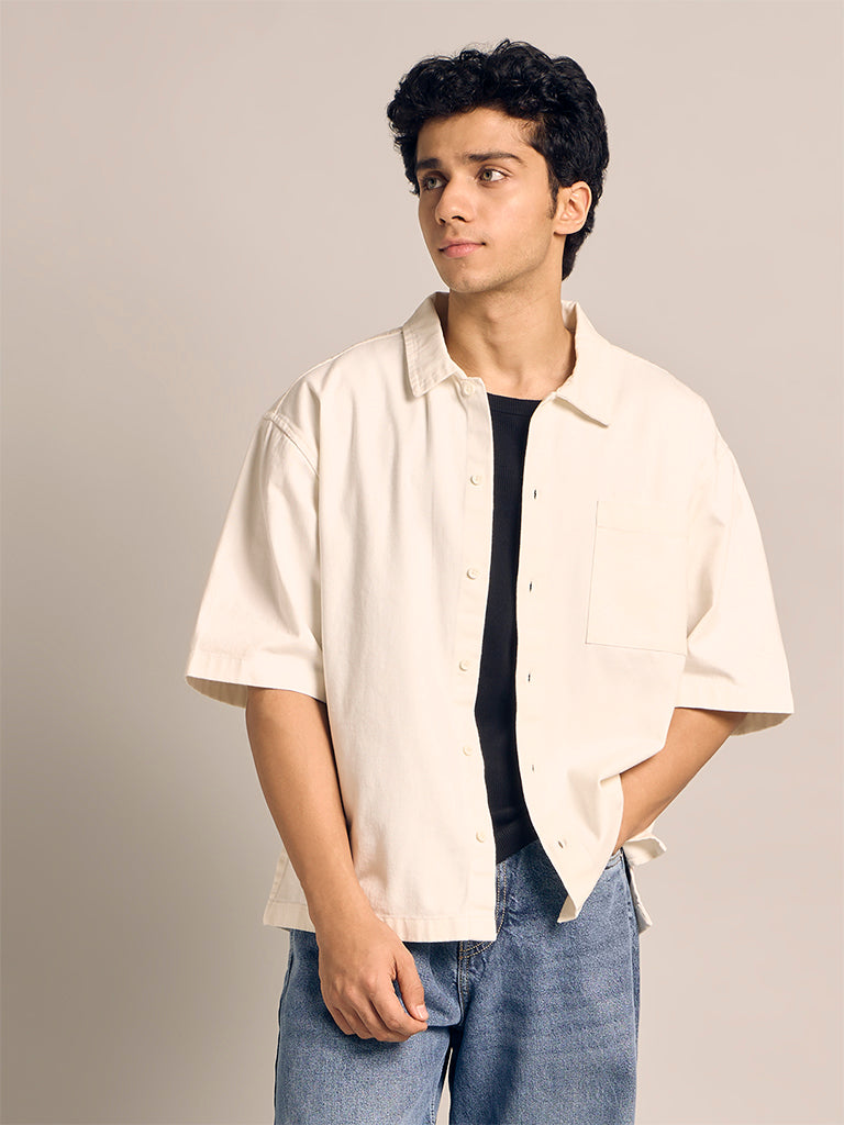 Solid Relaxed-Fit Shirt