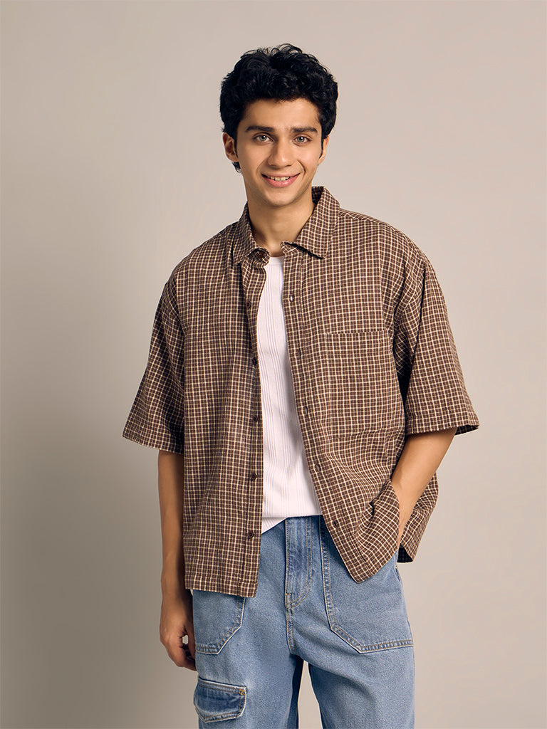 Relaxed-Fit Check Shirt