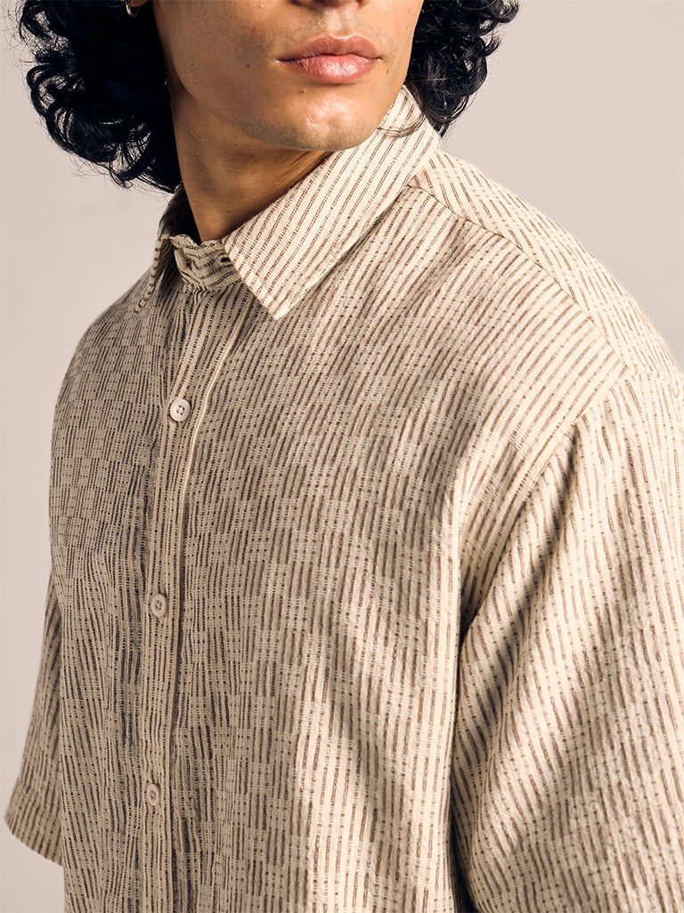 Cropped Striped Shirt