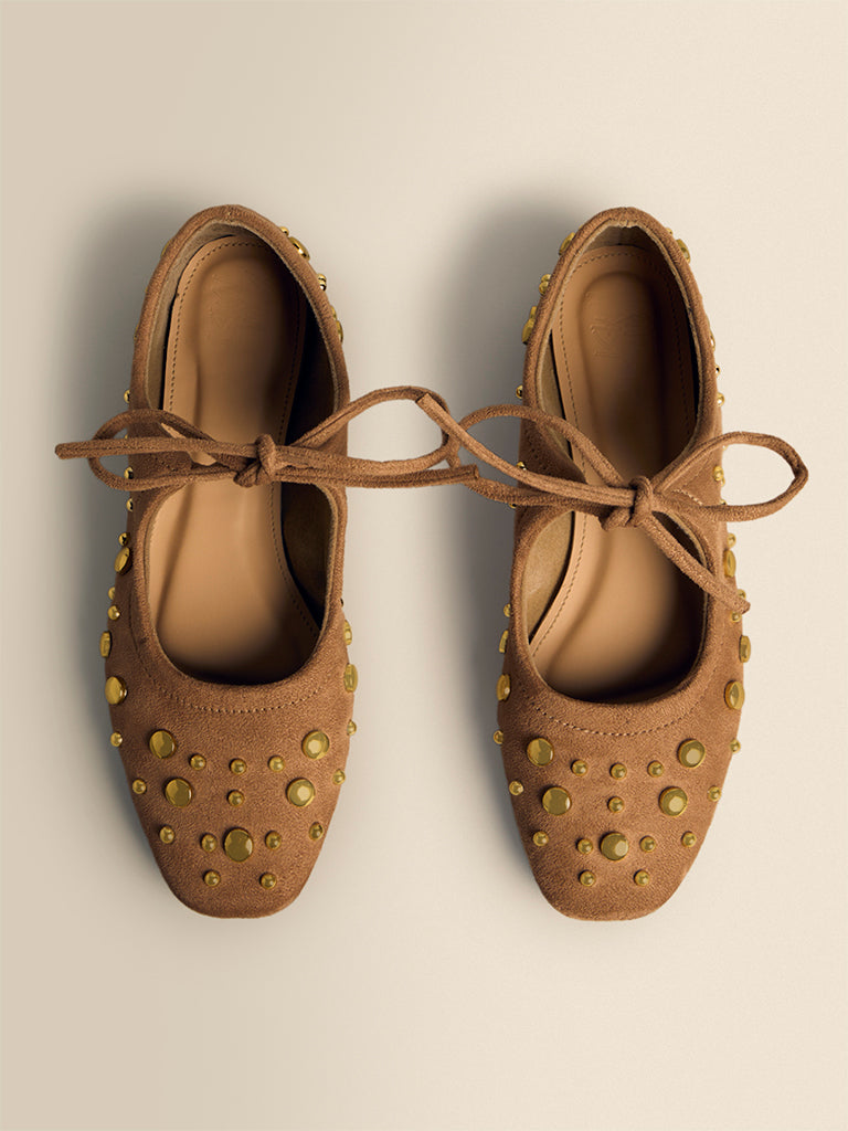 Studded Ballet Flats
