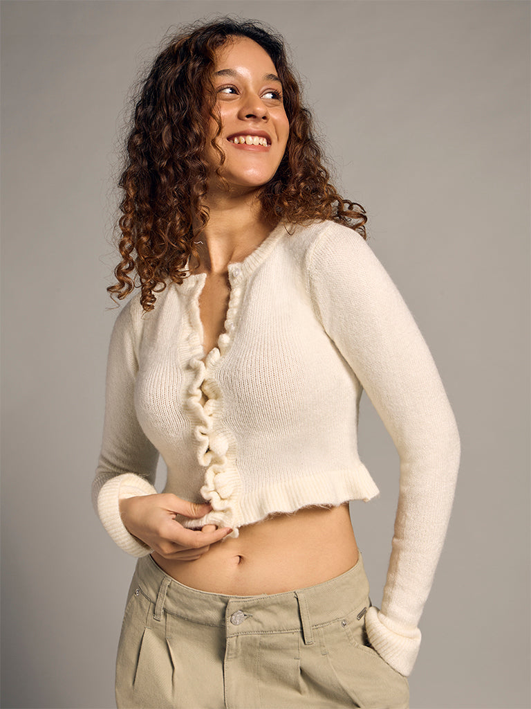 Knit-Textured Cardigan