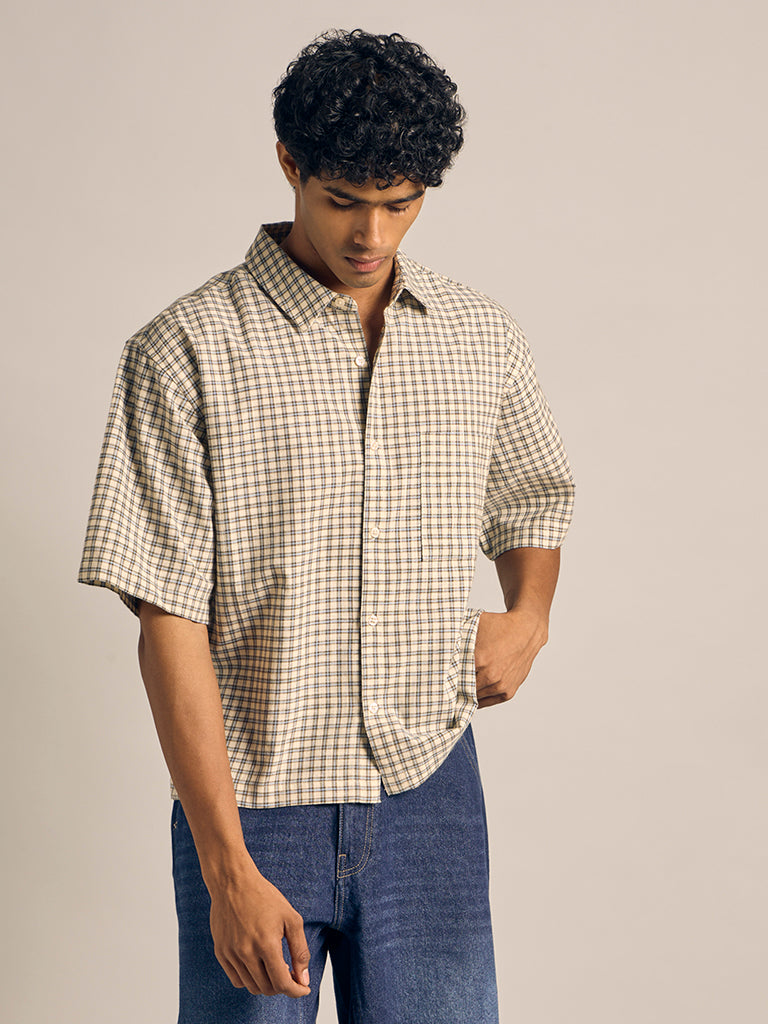 Check Cotton Shirt