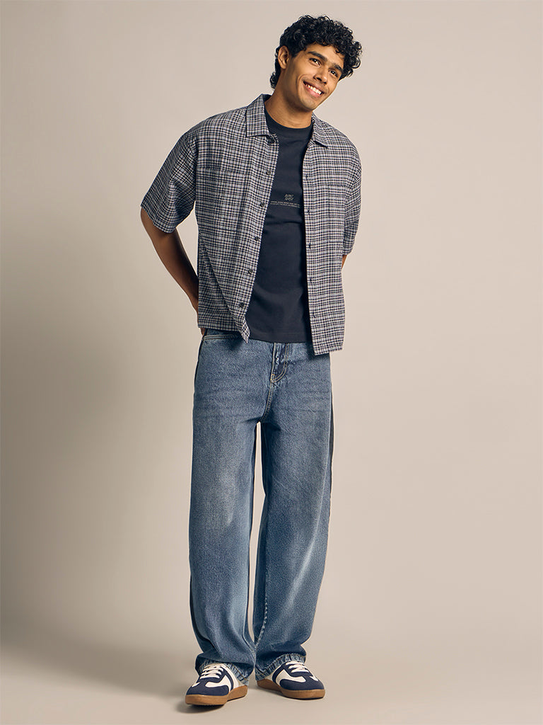 Check Boxy-Fit Shirt