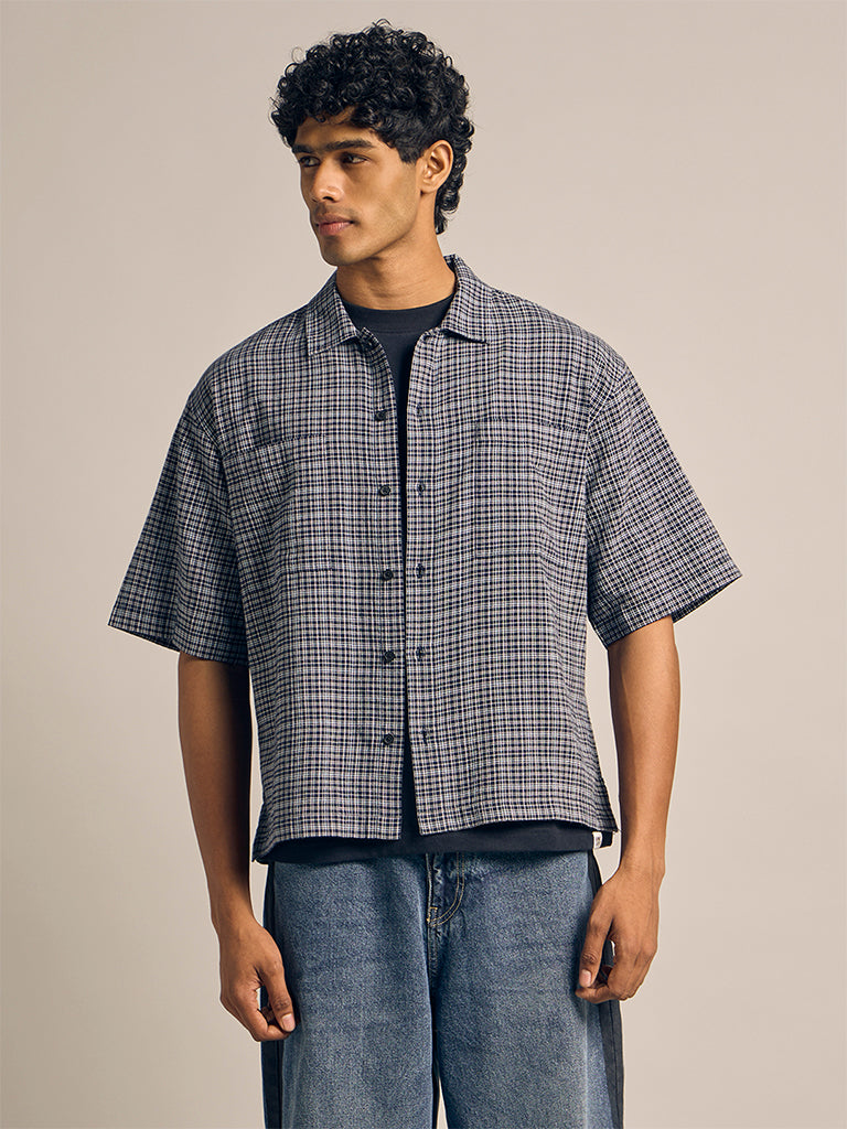 Check Boxy-Fit Shirt