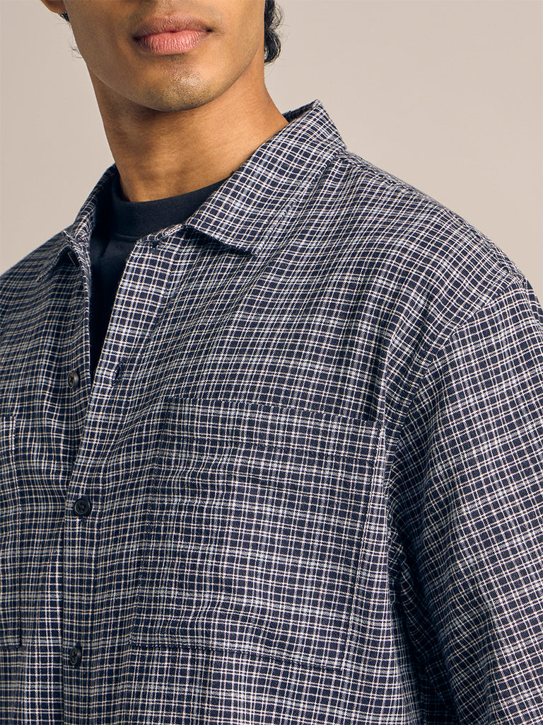 Check Boxy-Fit Shirt