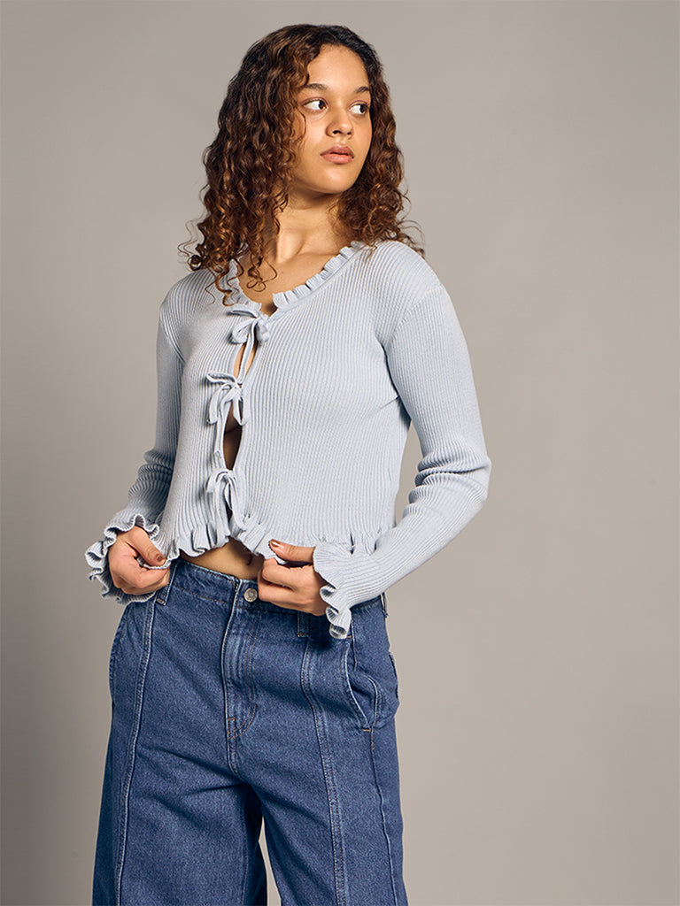 Knit-Textured Cardigan