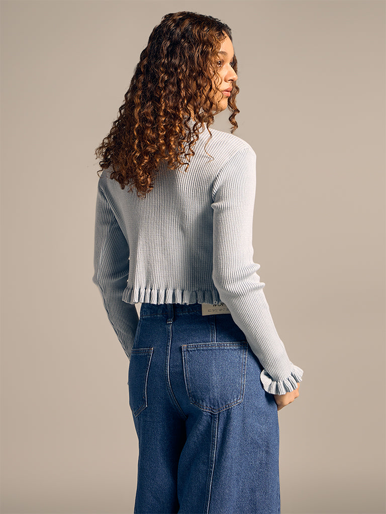 Knit-Textured Cardigan
