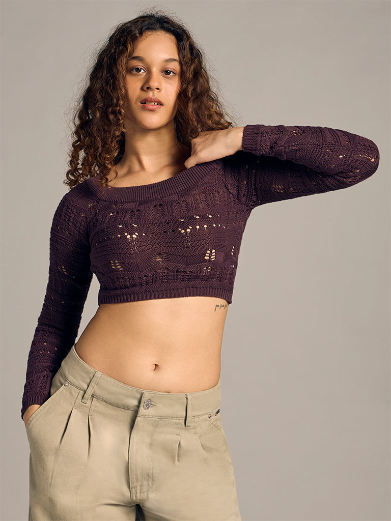 Knitted Cropped Sweater