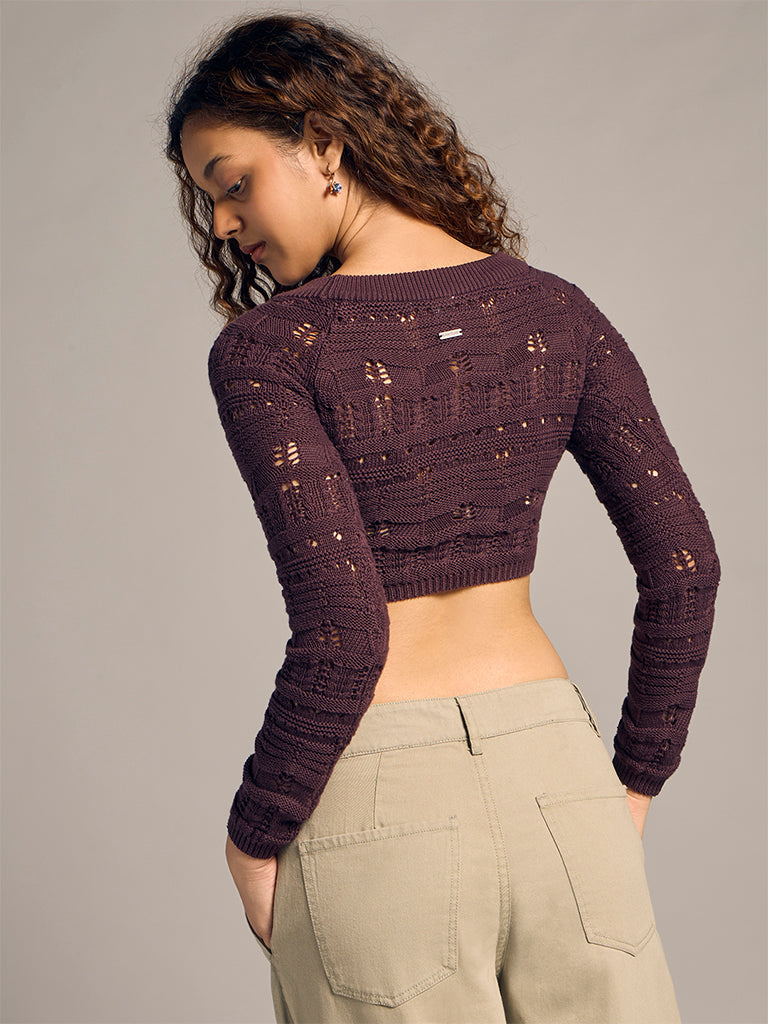 Knitted Cropped Sweater