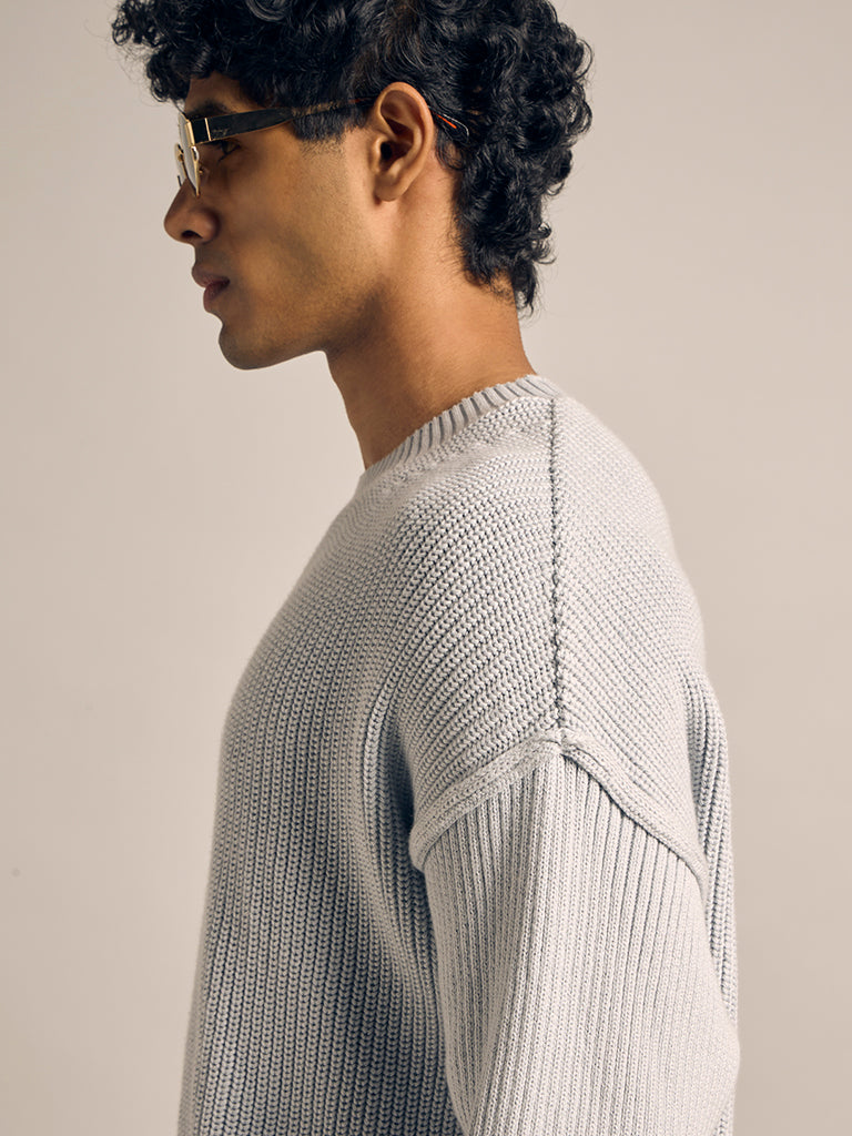 Boxy-Fit Knitted Sweater