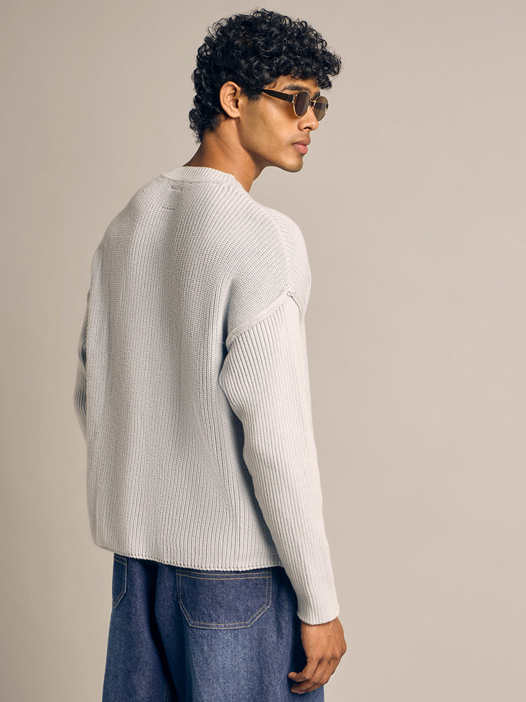 Boxy-Fit Knitted Sweater