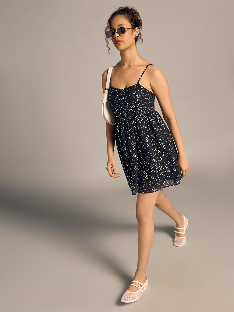 Printed Mini Dress