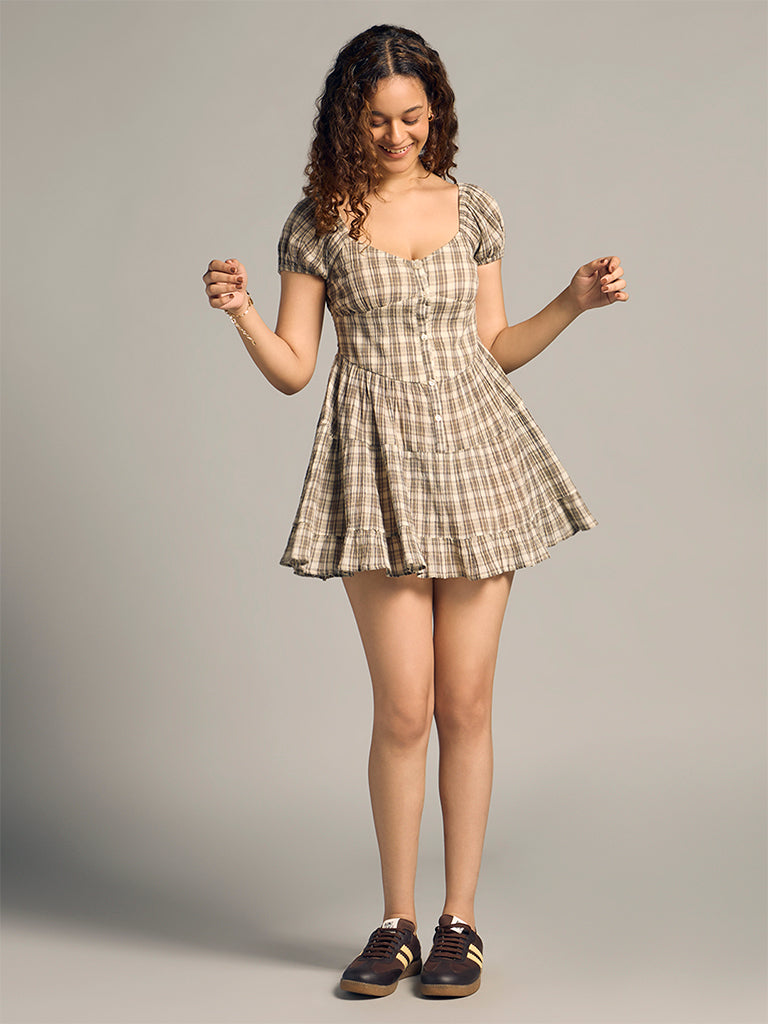 Mini Check Dress