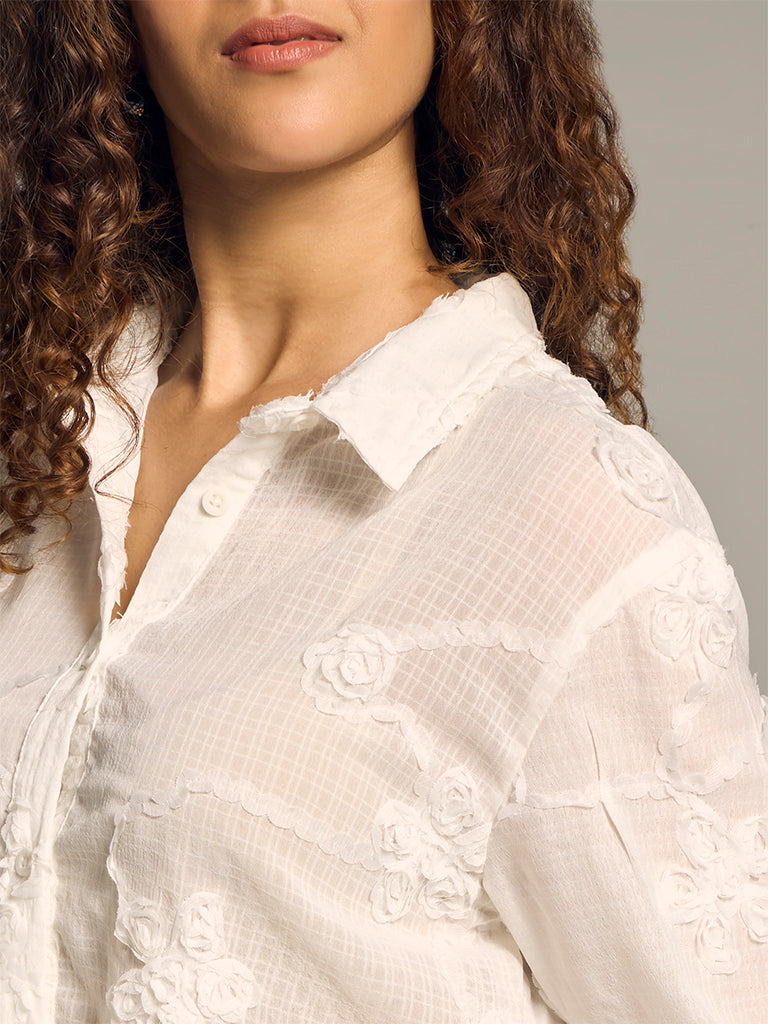 Floral Cropped Shirt