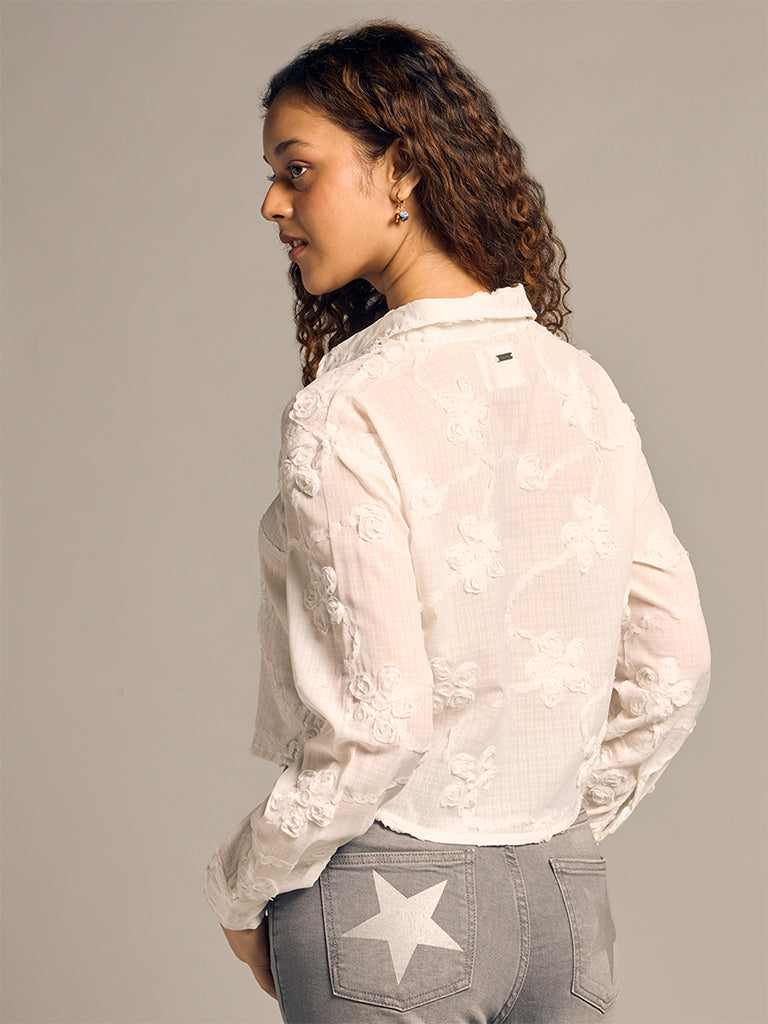 Floral Cropped Shirt