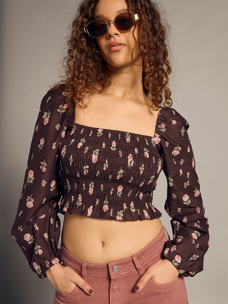 Printed Crop Top