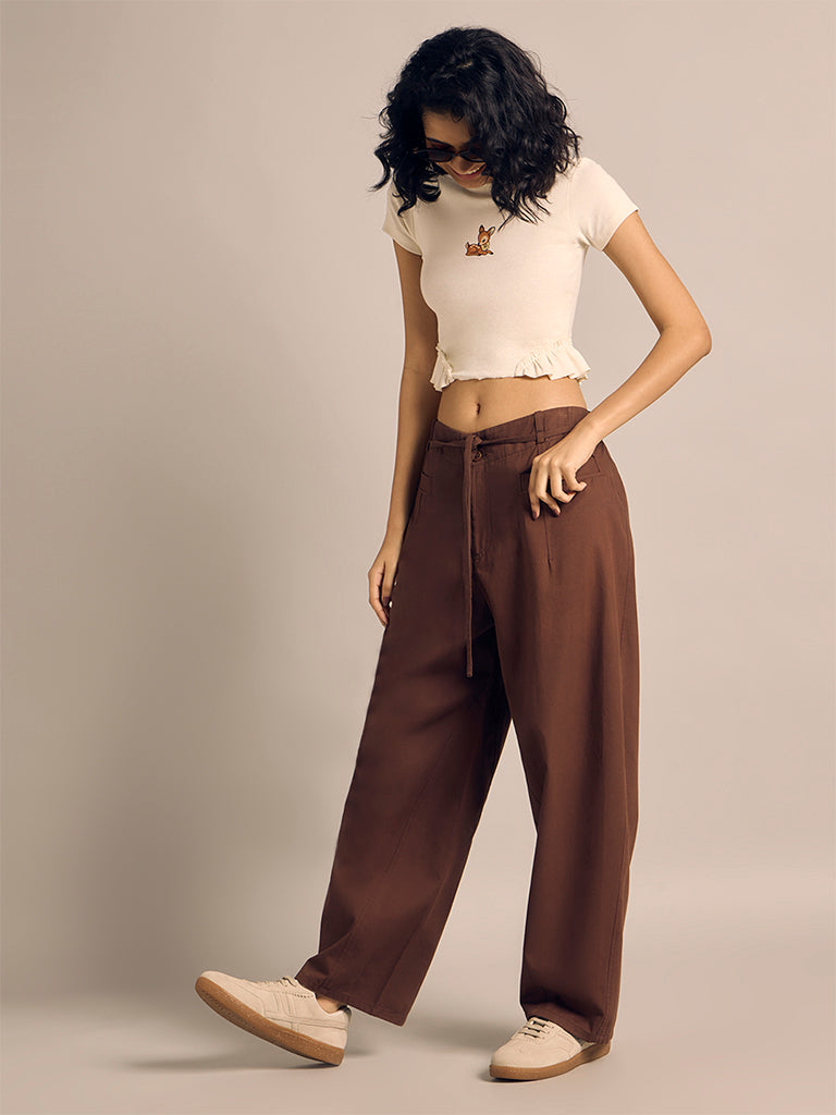 Solid Cotton Pants