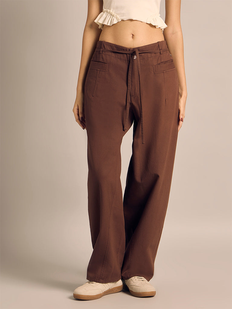 Solid Cotton Pants