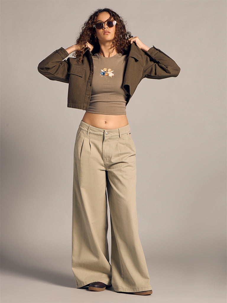 Wide-Leg Trousers