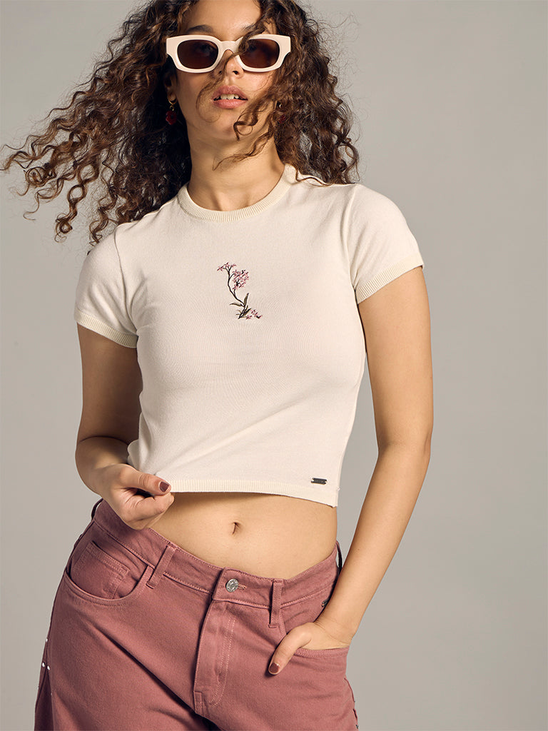 Printed Fitted T-Shirt