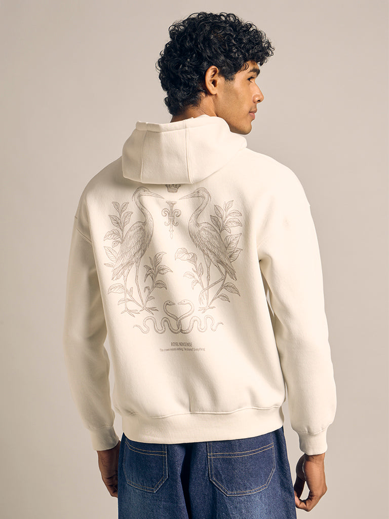 Printed Cotton Hoodie