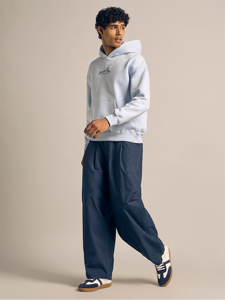 Printed Boxy-Fit Hoodie