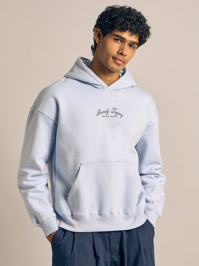 Printed Boxy-Fit Hoodie