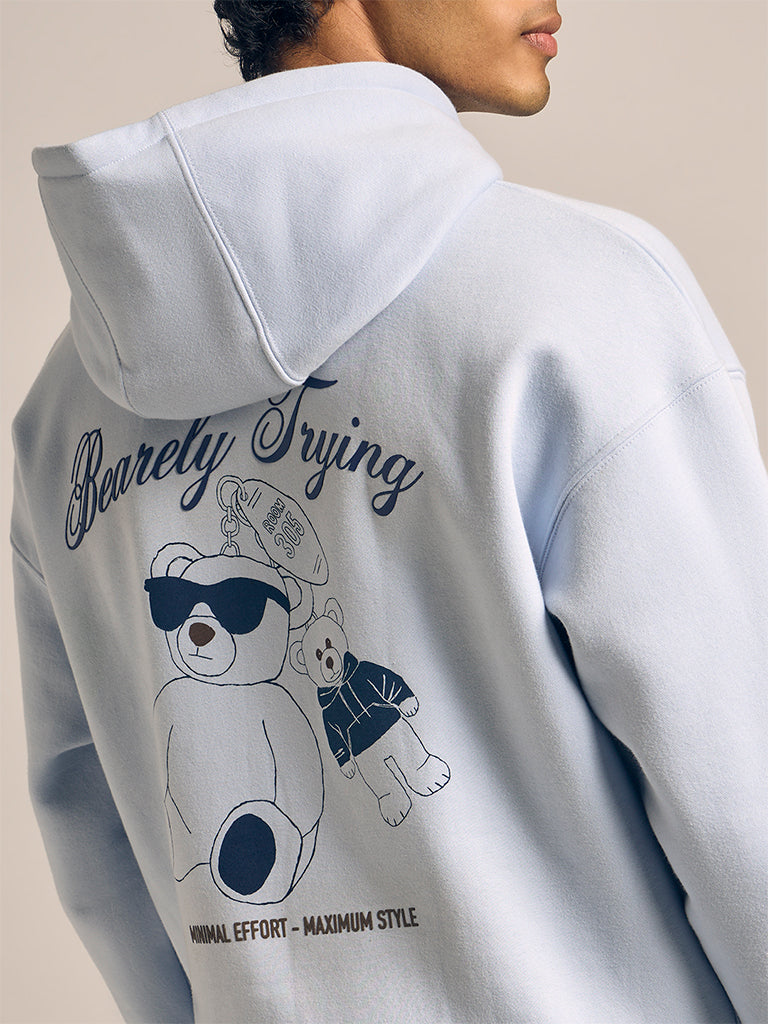 Printed Boxy-Fit Hoodie