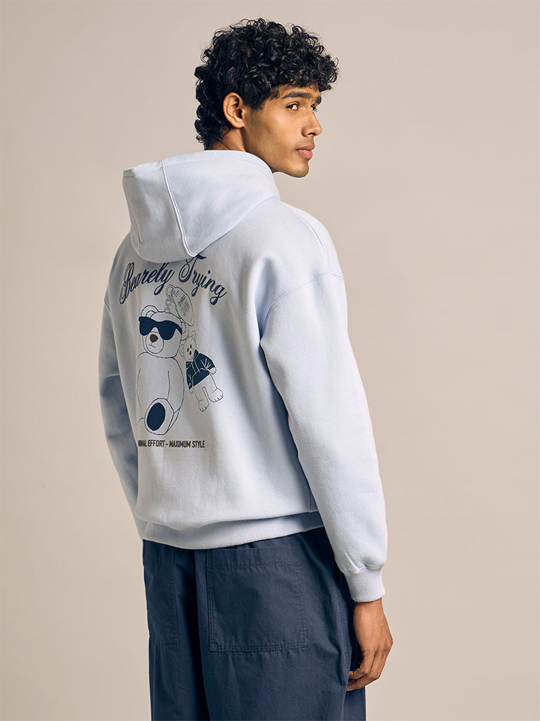 Printed Boxy-Fit Hoodie