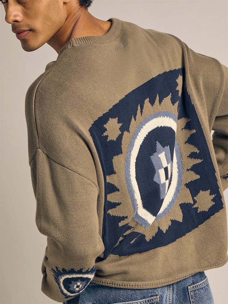 Knit-Textured Sweater
