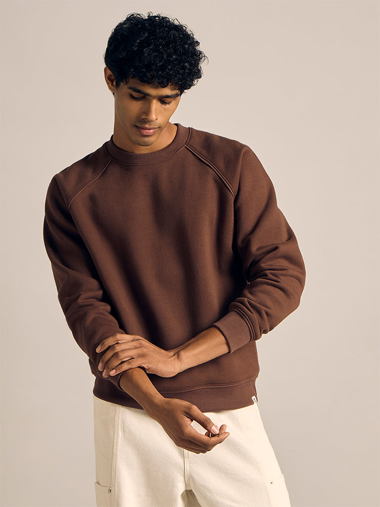 Boxy-Fit Solid Sweatshirt