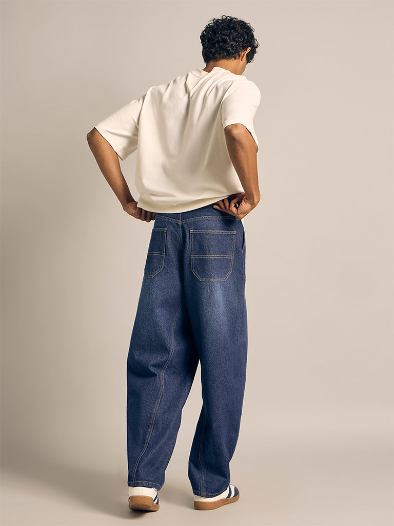 Regular-Fit Faded Jeans