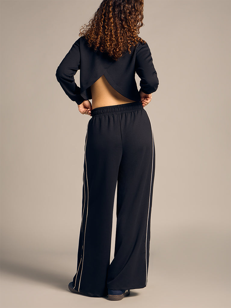 Wide-Leg Track Pants