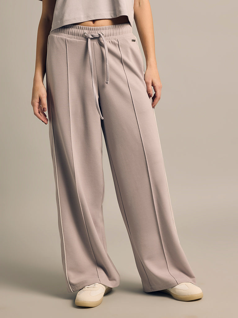 Wide-Leg Track Pants