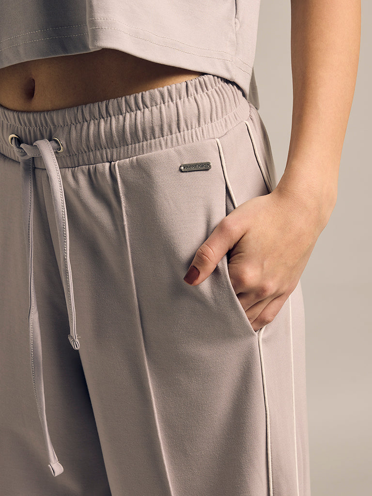 Wide-Leg Track Pants