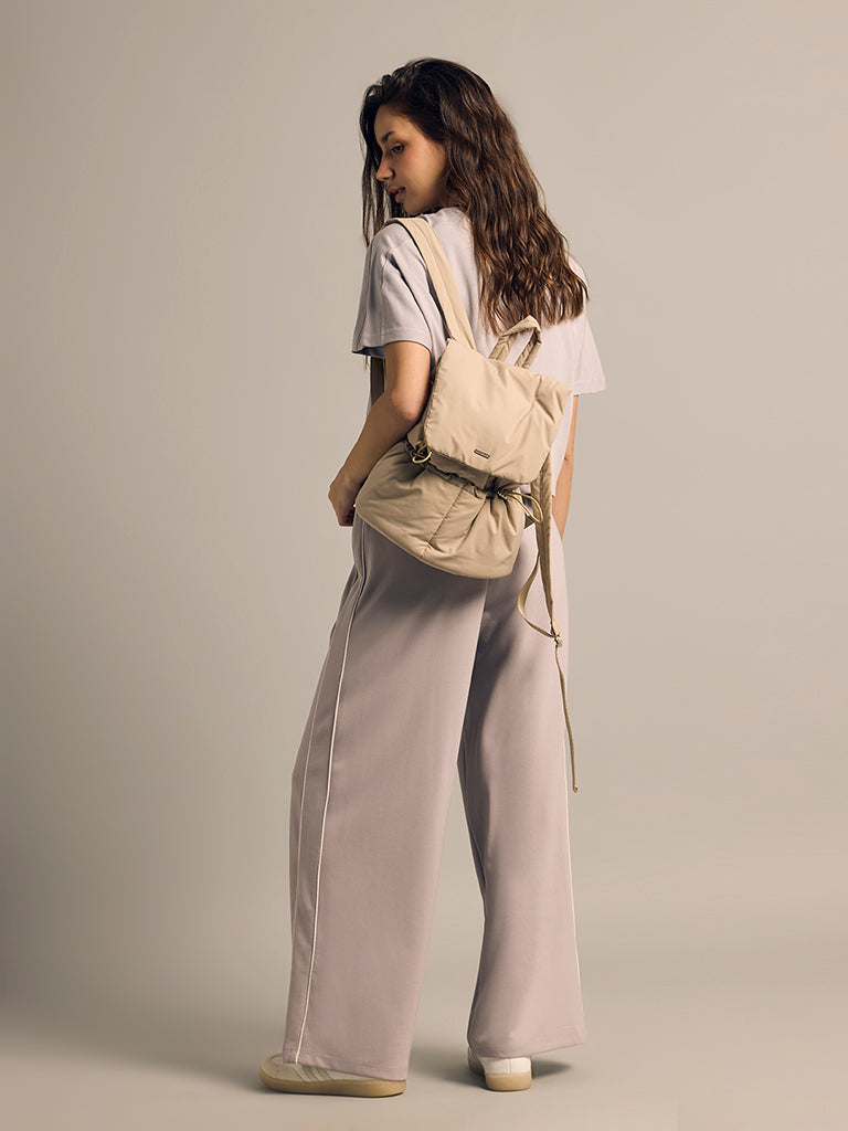 Wide-Leg Track Pants