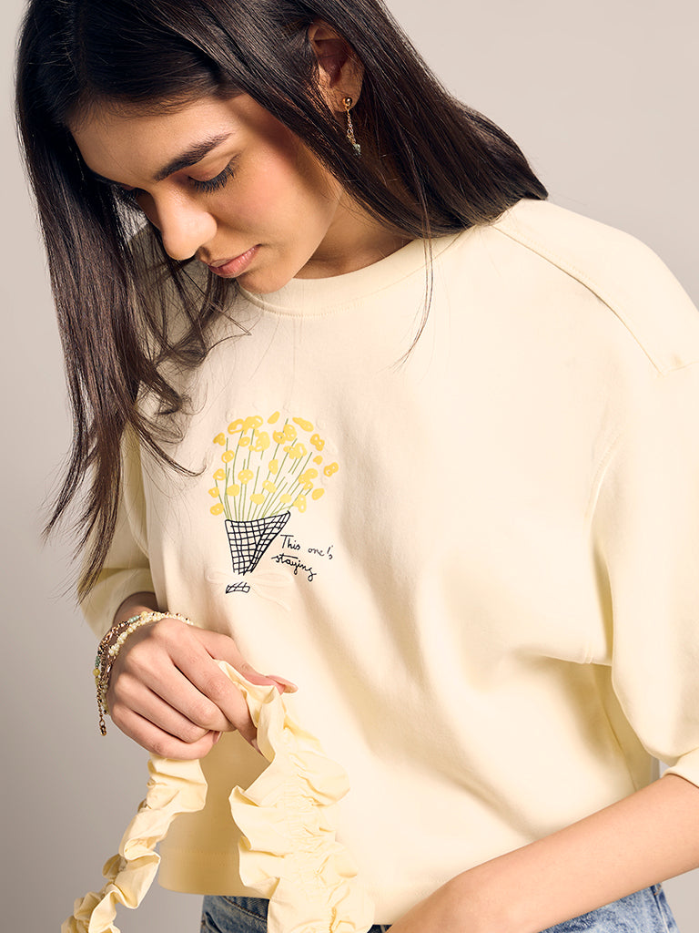 Boxy-Fit Printed T-Shirt