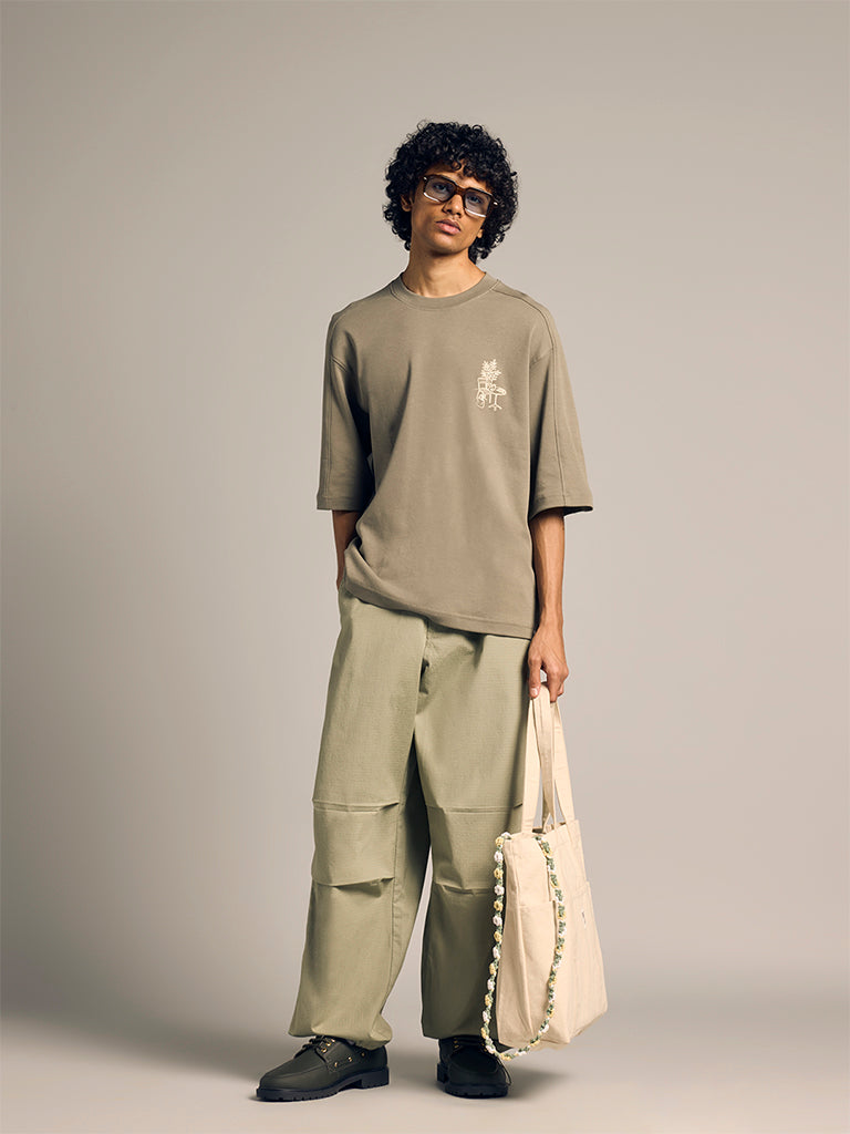 Boxy-Fit Printed T-Shirt