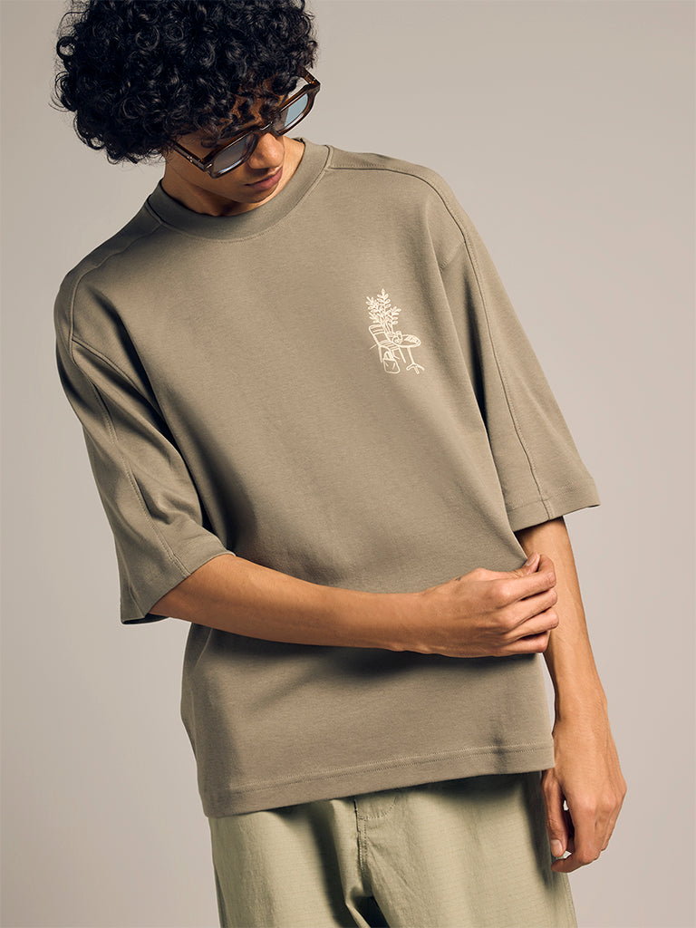 Boxy-Fit Printed T-Shirt
