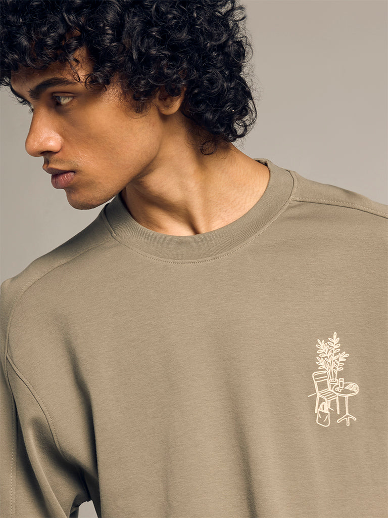 Boxy-Fit Printed T-Shirt