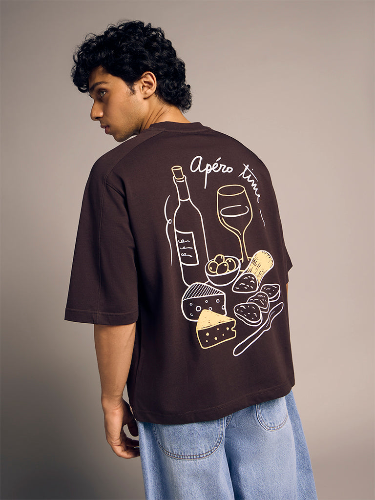 Boxy-Fit Printed T-Shirt