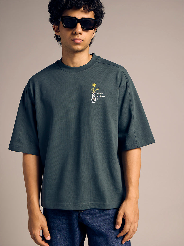 Boxy-Fit Printed T-Shirt