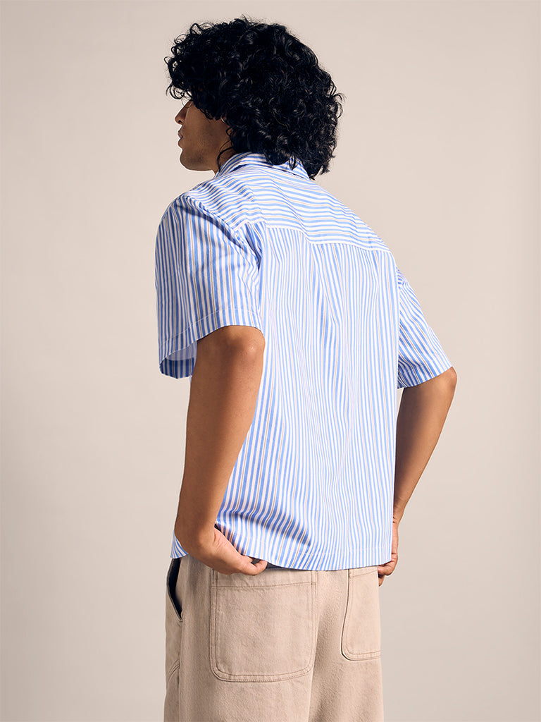 Boxy-Fit Striped Shirt
