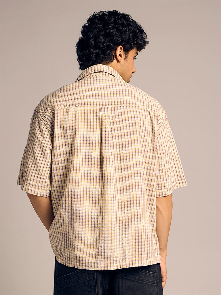 Boxy-Fit Check Shirt