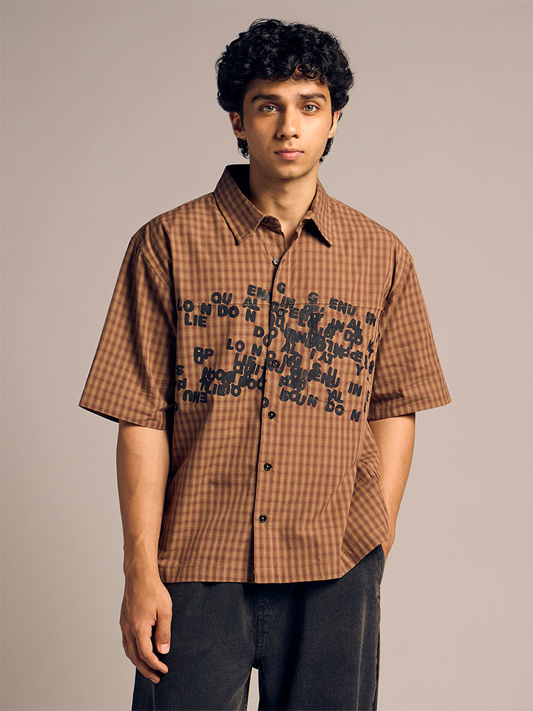 Boxy-Fit Check Shirt