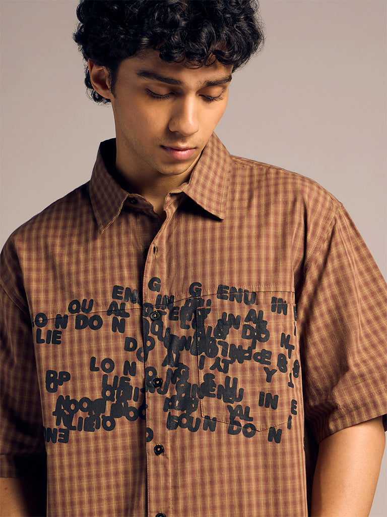 Boxy-Fit Check Shirt